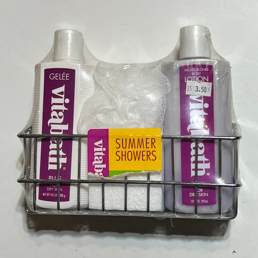 Vitabath Plus body Lotion for Dry Skin Summer Showers Gift Set 10.5oz Gel 10oz
